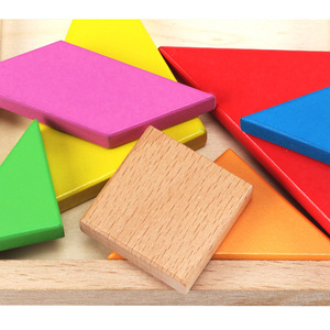 Rompecabezas Tangram <span class=keywords><strong>de</strong></span> Madera Transfronterizo, Material Didáctico para <span class=keywords><strong>Primaria</strong></span> y Preescolar, Ayuda Educativa Temprana - Product Image 3