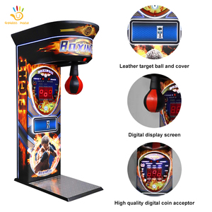 <span class=keywords><strong>Jeu</strong></span> de <span class=keywords><strong>combat</strong></span> de boxe commercial avec sac de frappe, test de vitesse de réaction, enregistrement des scores, fonctionnement à monnayeur, en acier, pour des profits élevés - Product Image 2