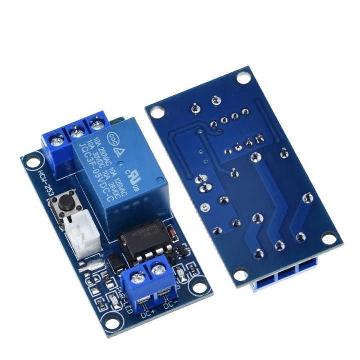 5V 12V Single Button Bistable Switch Bi-stable Relay Module Car ...