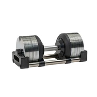 Ensemble d'haltères réglables SP Gym Wholesale, 1 kg par unité, 3-36 kg, acier et caoutchouc, couleur personnalisée, utilisation à domicile, logo personnalisé disponible
