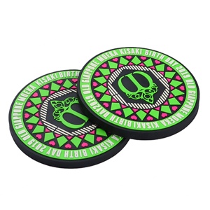 แผ่นรองแก้วซิลิโคน PVC ทนความร้อนแบบกลมสำหรับขายส่ง พร้อมโลโก้ที่ปรับแต่งได้สำหรับเครื่องดื่ม - Product Image 6