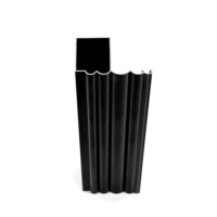 Profils en aluminium architecturaux personnalisés 6063-T5, sections d'extrusion en aluminium, matériaux de construction pour la construction, vente en gros