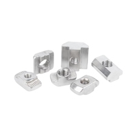 Tuerca Dentada en T de Acero Niquelado para Perfil de Extrusión de Aluminio, Kit de Fijación de Hardware para Ensamblaje de Marco de Impresora 3D y Router CNC