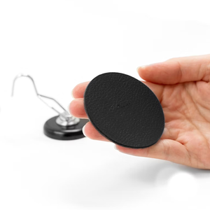 The One <strong>Magnetic</strong> Hook with Metal Nano Gel Pad in 7.5 cm White No <strong>Drilling</strong> or Screwing Again Flexible Use - Product Image 4