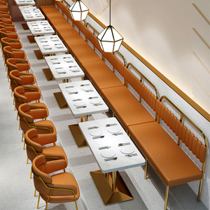 Combinación de sofá y silla de diseño moderno personalizado para restaurante, Hotel, cafetería, tienda de té, Residencia para cocinar postres de leche - Product Image 1