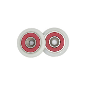 Ruedas de PVC para Ventanas y Puertas Suministradas por el Fabricante, Rodamientos de Acero Inoxidable S628RS, Ruedas de Nylon Recubiertas de Goma, Tamaño 5*29*6mm - Product Image 3