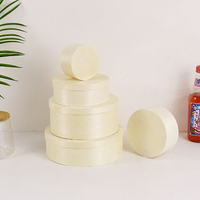 Boîte à Gâteau Ronde en Bois pour Emballage, Boîte à Gâteau Japonaise Légère en Lait, Boîte de Rangement en Écorce, Boîte Cadeau en Bois