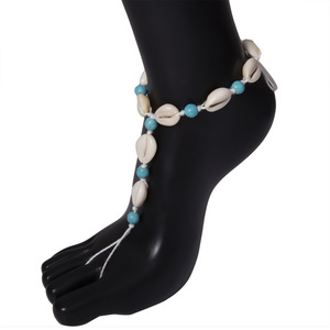 Perhiasan Kaki Rantai Gelang Kaki Pantai Boho Terbaru dengan Cincin Jari Kaki untuk Wanita dan Gadis, Hadiah Trendi dalam Kantong Opp