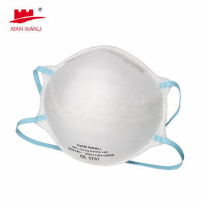 FFP2 masker Respirator karbon Anti kabut, masker pernapasan sekali pakai ulang setengah wajah dengan cangkir katup hidung tahan debu keamanan - Product Image 2