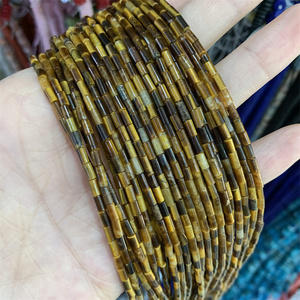 Cuentas espaciadoras de tubo de 4x2mm de piedra Natural al por mayor, cuentas tubulares de tubo espaciador, cuentas de piedra cilíndrica de 2x4mm, fabricación de joyas - Product Image 4
