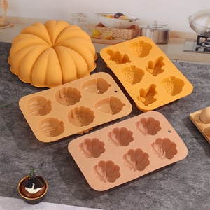 Automne récolte Silicone gâteau outils automne chocolat citrouille moule et feuille d'érable en forme de Fondant moules pour Thanksgiving Halloween - Product Image 4
