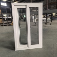Imágenes de diseño de parrillas de ventanas correderas sin marco PVC baratas
