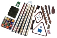 Kit aksesori Billiard bagian akhir 24 buah