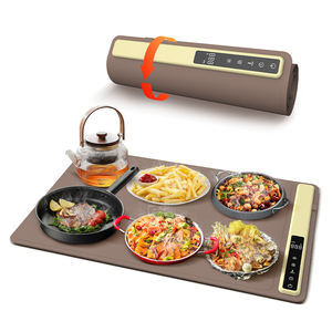 Bandeja Calentadora de Alimentos Plegable de Silicona Novedad 2026, Bandeja Eléctrica de Silicona para Calentar Comida con Temperatura Ajustable - Product Image 1