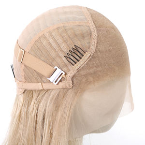 In magazzino 13*6 pizzo parrucca futura fibra pura oro biondo 613 di alta qualità naturale liscia tubo dritto 200% morbido resistente - Product Image 5