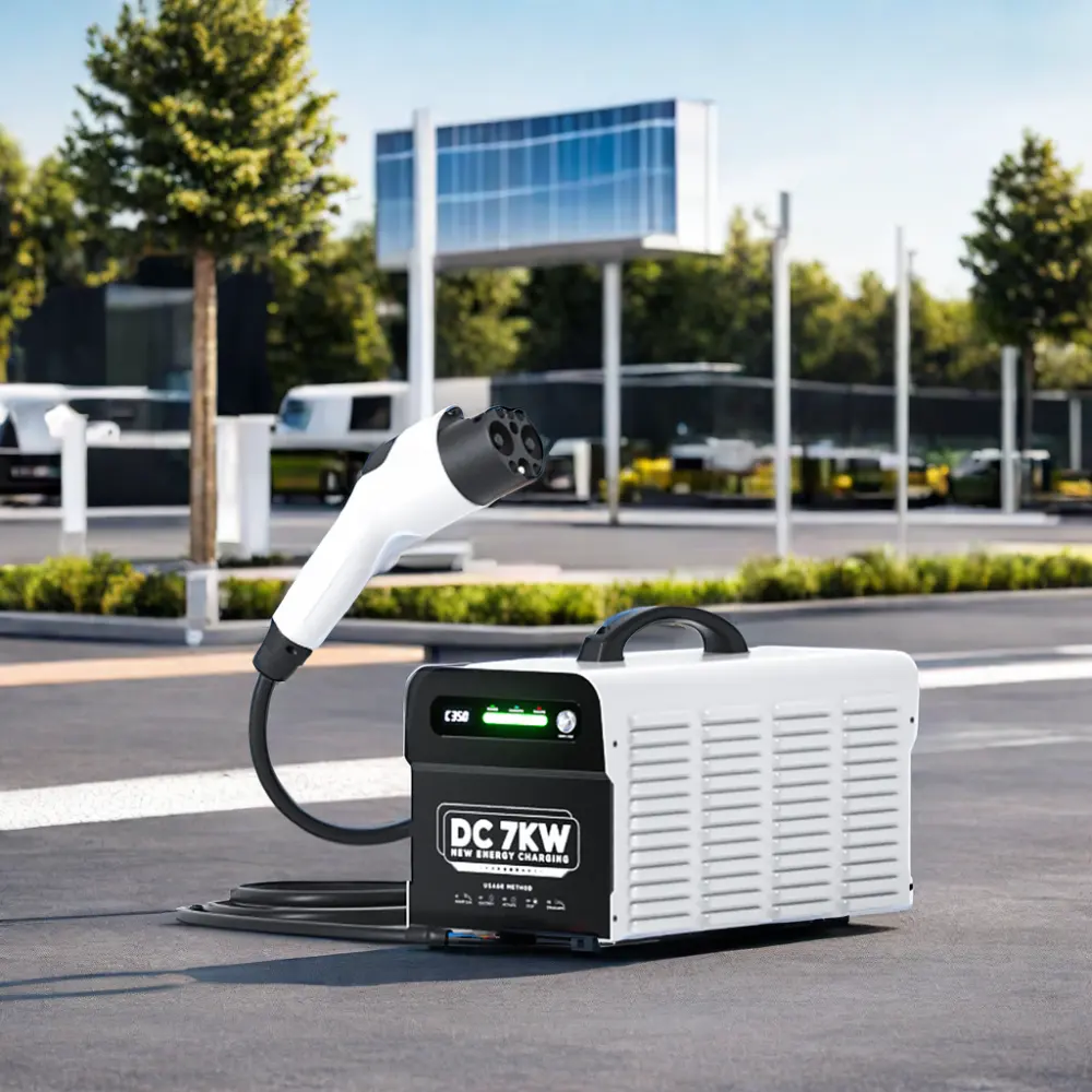 E-Mingze Niveau 3 7kw Ev Oplader Dc Draagbare Ev Opladen Dc Snel Opladen Voor Tesla/Byd/Gbt