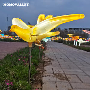 Momovalley Usine De Noël Led Éclairage Décoratif ABS 12V 75cm Multi Sound Bird Device Oiseau Volant Colombes Sculptures de Paix - Product Image 6