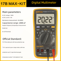 Multimètre numérique programmable 15B+/17B+ 1000V Tension 10A Courant Trois demi-plans 600V Sécurité OEM Personnalisable Garantie 1 an