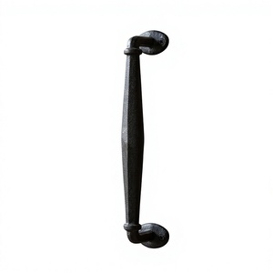Poignée de porte en métal durable, finition noire, pour portes et fenêtres, usage domestique, hôtelier, villas, poignée de tirage pour portail, poignée de porte - Product Image 1