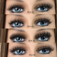 2024 Strip Full Fluffy Lashes Styles Strip 15-18mm Natural Long 14 Paires Faux Cils