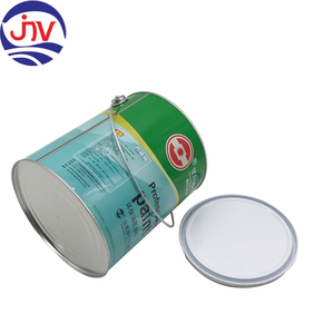 Seau métallique rond de 4 L pour peinture chimique avec couvercle et poignée, impression personnalisée - Product Image 6
