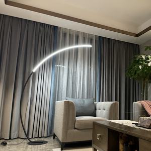 Lampe de sol en forme d'<span class=keywords><strong>arc</strong></span> de style nordique pour salon, avec télécommande - Product Image 6