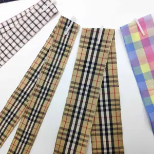 Sangle en <span class=keywords><strong>jacquard</strong></span> à motif losanges en polyester écologique, directement du fabricant, pour accessoires vestimentaires de fête et de mariage - Product Image 1