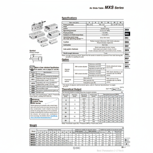 SMC Pneumatics Air Slide Table (Tabla de deslizamiento de aire) - Product Image 1