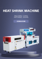 Máquina de Embalaje y Envoltura Automática, Máquina Envolvedora Retráctil, Selladora en L para Cajas, Máquina de Envoltura Termoencogible para Cartones