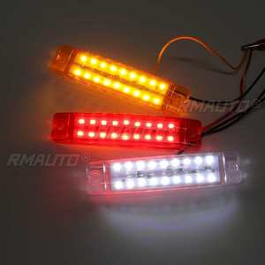 18 LED 24V Truck Trailer Side <b>Marker</b> Light Warning Light Indicators Signal Lamp Bus Lorry Caravans Camper Lorry - Product Image 2