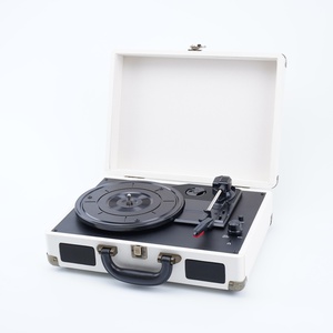 <span class=keywords><strong>Tocadiscos</strong></span> de fonógrafo portátil de nuevo diseño con <span class=keywords><strong>convertidor</strong></span> USB con Bluetooth - Product Image 4