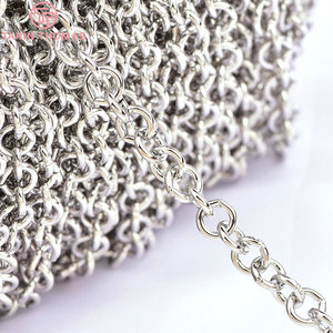 Оптовая продажа: Цепочки из железа цвета 24-каратного золота, O-образные, для изготовления ожерелий и браслетов, высококачественные ювелирные комплектующие - Product Image 6