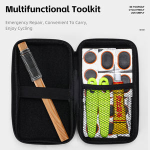 WEST BIKING-<span class=keywords><strong>Kit</strong></span> <span class=keywords><strong>de</strong></span> reparación <span class=keywords><strong>de</strong></span> neumáticos <span class=keywords><strong>de</strong></span> bicicleta portátil multifuncional, herramienta <span class=keywords><strong>de</strong></span> emergencia, <span class=keywords><strong>kit</strong></span> <span class=keywords><strong>de</strong></span> reparación <span class=keywords><strong>de</strong></span> neumáticos planos - Product Image 4