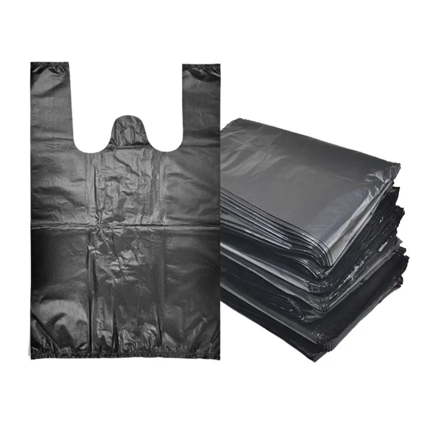 Wholesale Heavy Duty Big Garbage Plastic Household Restaurant Hotel Trash Bags Packaging Large Reusable Grocery Shopping Bag