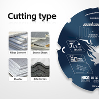 Japan Fiber Cerment Board Cutting 7-1/4 4T Circulaire Petite Lame De Scie Plaque De Plâtre PCD Lame De Scie