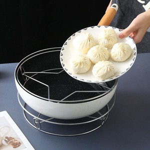 ตะแกรงนึ่งสแตนเลส 5 ลิตร อุปกรณ์ครัวทนความร้อนสำหรับนึ่งอาหาร - Product Image 3