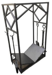 Kit d'accessoires <span class=keywords><strong>de</strong></span> <span class=keywords><strong>cheminée</strong></span> 4 pièces support <span class=keywords><strong>de</strong></span> transport <span class=keywords><strong>de</strong></span> bois <span class=keywords><strong>de</strong></span> chauffage en métal support <span class=keywords><strong>de</strong></span> <span class=keywords><strong>porte</strong></span>-bûches <span class=keywords><strong>de</strong></span> poêle à bois avec ensemble d'outils <span class=keywords><strong>de</strong></span> <span class=keywords><strong>cheminée</strong></span> - Product Image 2