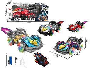 Rompecabezas para niños Educación Divertido juego interactivo Spray Stunt Car Toys con guantes Usb Control remoto RC Car Vehicle para niños - Product Image 4