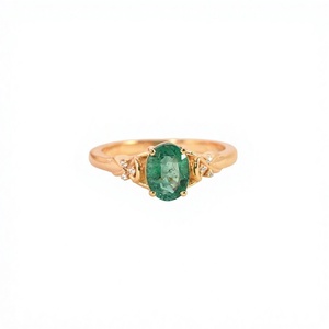 Natural Zambian <b>Emerald</b> Oval Cut 1.25 Carat Wedding <b>Ring</b> Moissanite 925 Sterling <b>Silver</b> Solid Gold Rhodium Plated Luxury Fine - Product Image 1