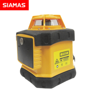 SIAMAS niveau laser rotatif rouge horizontal nivellement rotatif à 360 degrés avec récepteur portatif détecteur de portée 500m