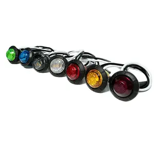 Led-Seitenanzeiglicht, 3 leds Lkw-Abfahrtslichter ABS-Rundlichter Auto MACON Hotsale Led-Lampe, 12 V Auto kleine LED-3-Leuchten