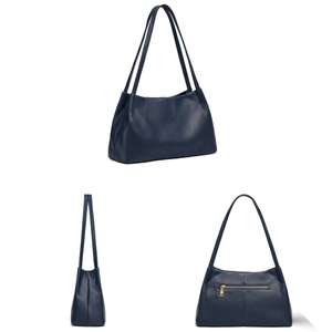<b>Leather</b> <b>Purses</b> Handbags for Women Soft Genuine <b>Leather</b> Shoulder Hobo Bags with Open Closure Summer/Winter 8L Chains Daily Use - Product Image 5