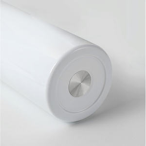 Vaso térmico de acero inoxidable Db Diy de 20 oz, delgado, blanco, de doble pared, con pajitas para sublimación, caja de 25 piezas - Product Image 5