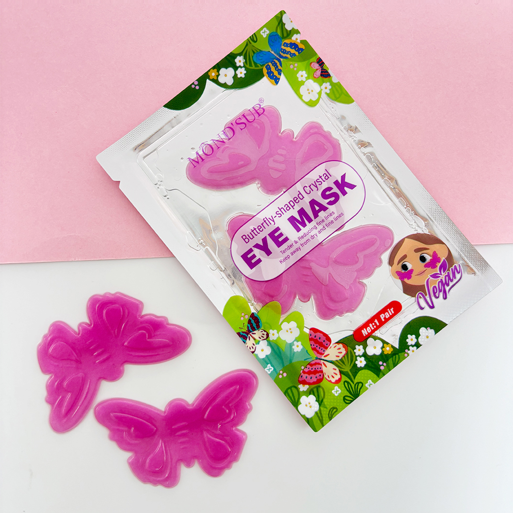Pink Butterfly Eye Mask