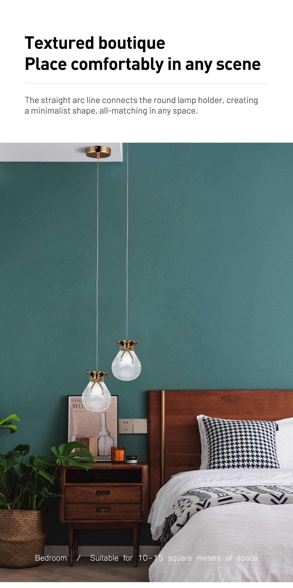 Factory Price Acrylic Hang Lamp Living Room 5w Gold Pendant Light Modern Kitchen Chandelier With Light Source
