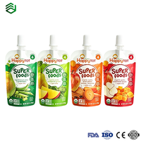 Sachets Doypack imprimés à bec verseur, haute barrière, en composite, pour purée de fruits pour bébé