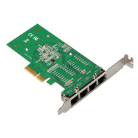 Carte réseau filaire interne 4 ports RJ45 10/100/1000 Mbps Intel I350 PCI-E Modèle TXA034 pour serveur