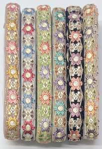 2025 Venta caliente diseños únicos Gota tela de encaje Cutwork encaje bordado Desi tela encaje - Product Image 3