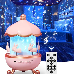 Remote Control <strong>Mini</strong> <strong>LED</strong> <strong>Projection</strong> <strong>Lamp</strong> Srar Rotating Projector Baby Night Light for Kids - Product Image 1