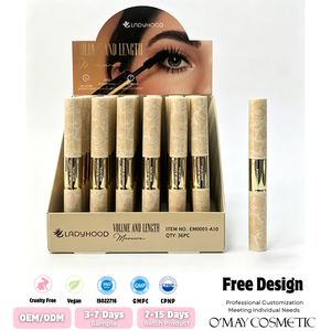 Productos de Marca Privada LADYHOOD en Stock, Rímel de Fibra 4D, Rizador de <span class=keywords><strong>Pestañas</strong></span>, Voluminizador, Larga Duración, Resistente al Agua, Alargador de <span class=keywords><strong>Pestañas</strong></span> - Product Image 1
